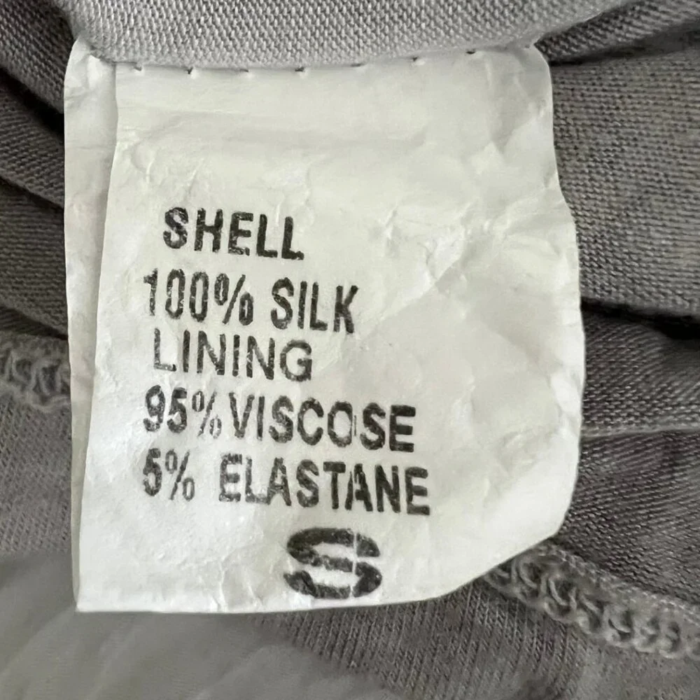 Giusy Silk Pleated V-Neck Ombre Sleeveless Tunic Blouse - Picture 8 of 8